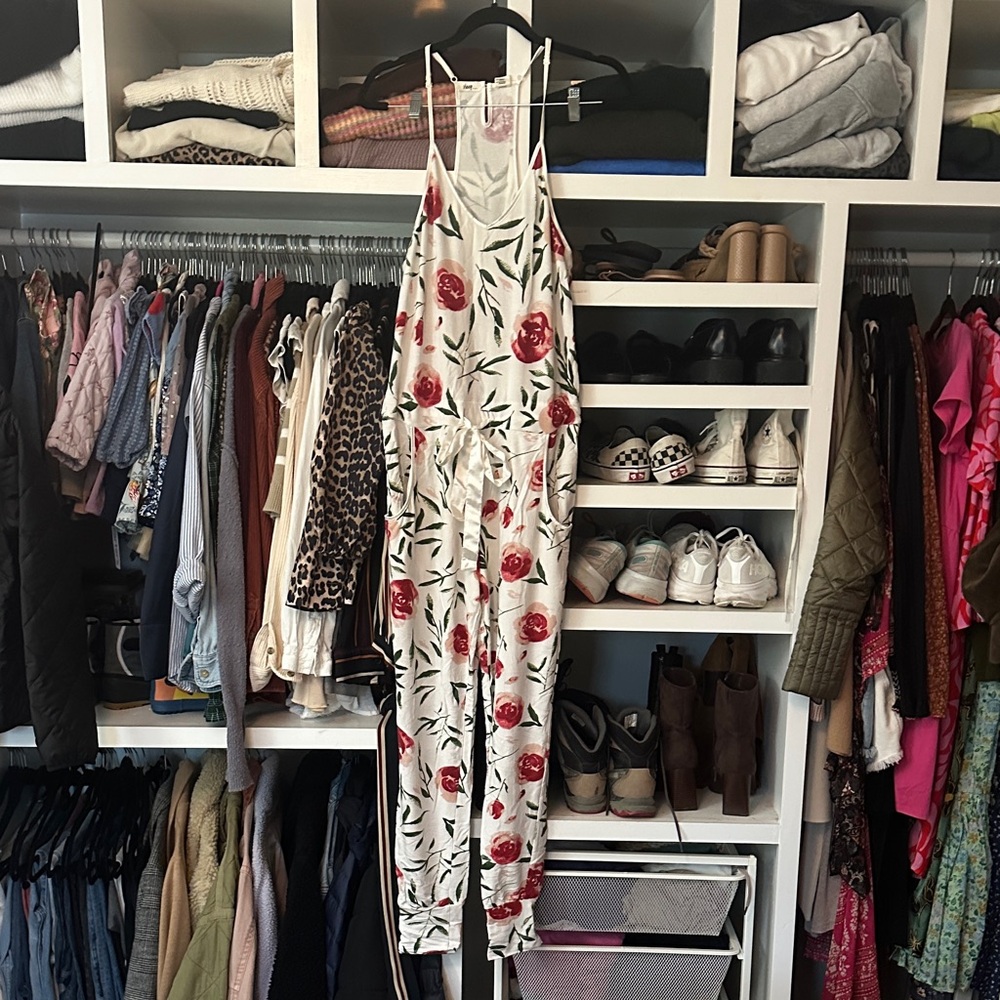 Privilege pajama jumpsuit collab with Jillian Harris